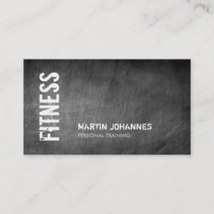 Visite Chalkboard Fitness Personal Trainer Carte de visit