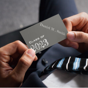 Visite Chalkboard look 2023 - carte de nom de graduation
