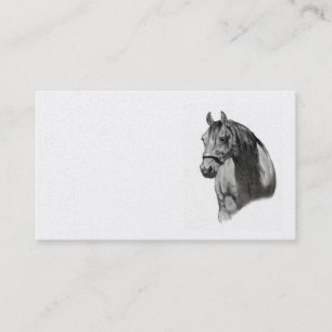 Visite Cheval au crayon : Carte de visite, équin