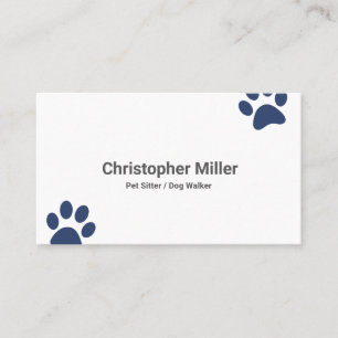 Visite Chien Walker Animal de compagnie assis Carte de vi