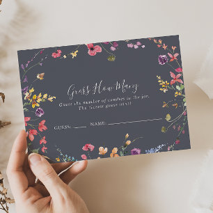 Visite Classic Blue Wild Floral Devinez Combien De Carte 