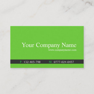 Visite Classic Green & Grey Professionnel - Carte de visi