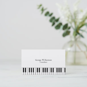 Visite Clés de piano personnalisées Instruments Carte de