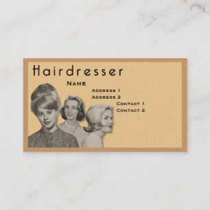 Visite COIFFEUR - CARTE TRÈS PROFESSIONNELLE de PROFIL
