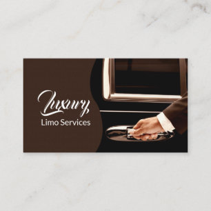 Visite Conducteur de service Limo, Cabine, Carte de visit