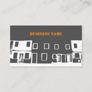 Visite Construction - minimaliste - modèle de carte de