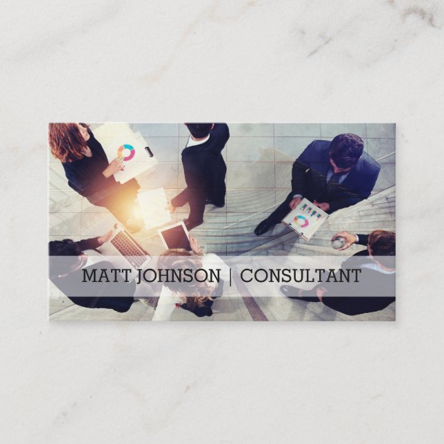 Visite Consultant professionnel personnalisé | CARTE DE V (Devant)