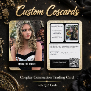 Visite Coscards Carte de commerce de connexion de code