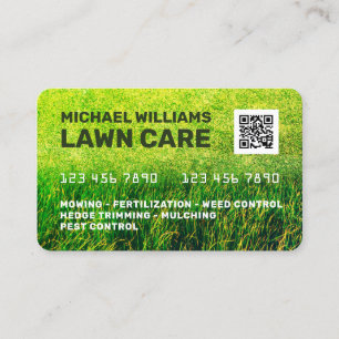 Visite Coupe d'herbe de carte de crédit 