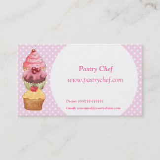 Visite Cupcakes Pâtisseries Carte de profil professionnel