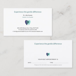 Visite Dentiste Carte de rendez-vous dentaire