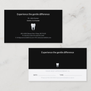 Visite Dentiste Carte de rendez-vous dentaire