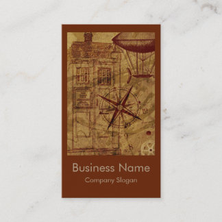 Visite Design de carte de Steampunk