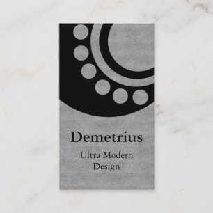 Visite Dimensions futuristes Carte de visite, Gris