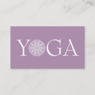 Visite Elégante carte d'instructeur de yoga   Conception 