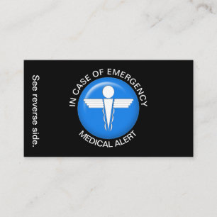 Visite EN COQUE DE LA carte d'alerte Médicale d'URGENCE