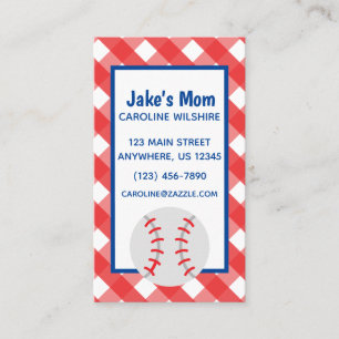 Visite en vichy de baseball Business ou carte de contact