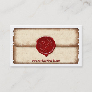 Visite Enchantement déjà ! Carte personnelle scellée de