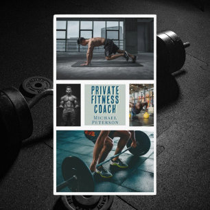 Visite Entraîneur de fitness privé nutrition gym Carte de