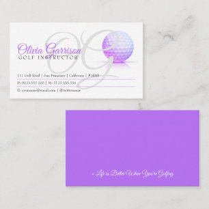 Visite Entraîneur professionnel de golf   Carte de visit