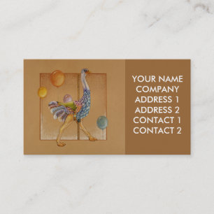 Visite Entreprise - Carte de profil - Autruche de carrous