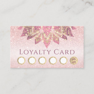 Visite fausse parties scintillant lotus logo carte de fid