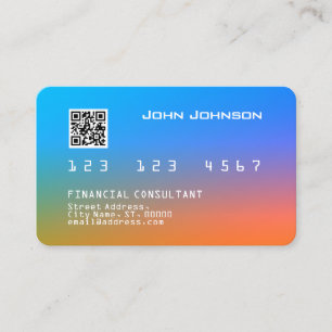 Visite Faux aspect carte de crédit ou de débit