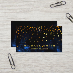 Visite Faux Gold Foil Subtle Parties scintillant Carte de