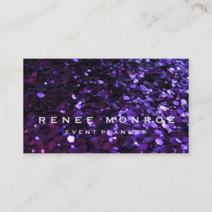 Visite Faux Purple Parties scintillant Amusants Carte de 