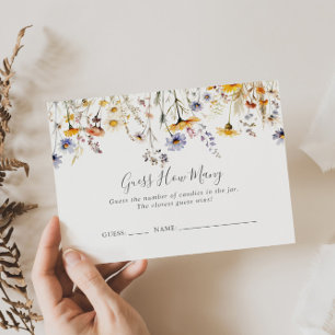 Visite Fleur sauvage Automne Devinez Combien De Carte De 