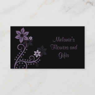 Visite Fleurs exquises Carte de visite, Lilac victorien
