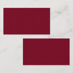 Visite Format de carte Burning Maroon Standard 3,5 pouces