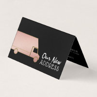 Fourgonnette d'enlèvement rose Gold Foil, carte de