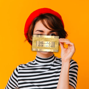 Visite Golden Beauty Shop Maquillage Artiste Carte de vis