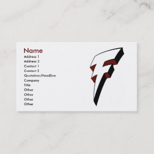 Visite Grand modèle de carte de profil de boulon de