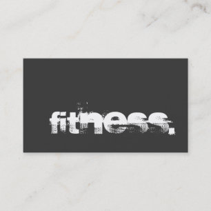 Visite Gray Charm Personal Trainer Fitness Carte de visit