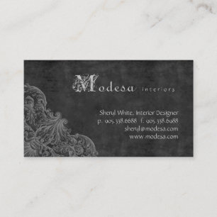 Visite Gris antique de design d'intérieur de carte de