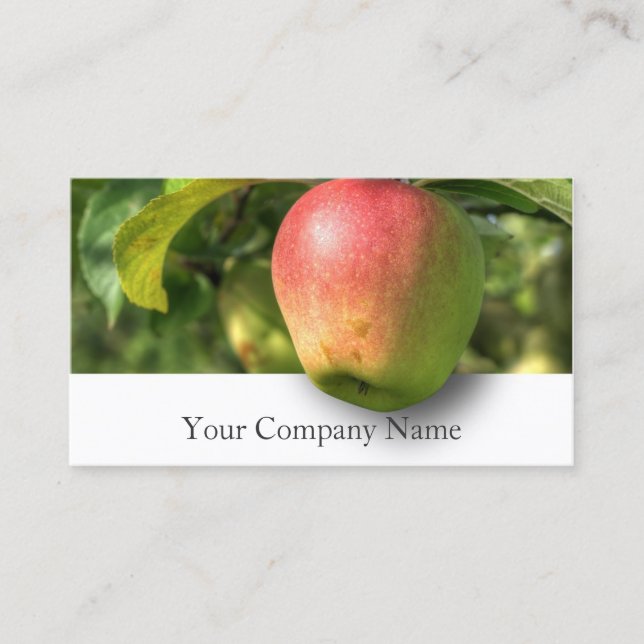 Visite Hanging Apple Orchard Photographie - Carte de visi (Devant)