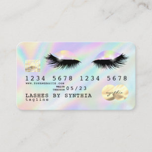 Visite Holographe Unicorn Drivers Carte de crédit yeux co