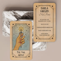 Illustration de carte de tarot d'artiste en ongler
