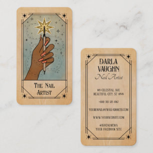Visite Illustration de style carte de tarot d'artiste en