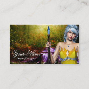 Visite Imaginaire Elfe dans les Bois Design Carte de visi