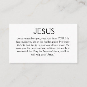 Visite Jésus se souvient de votre carte