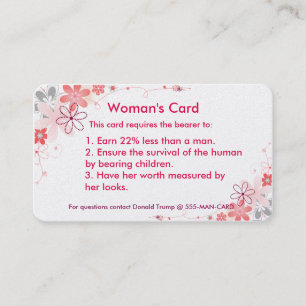 Visite La carte de la femme