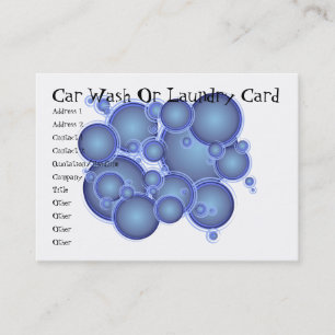 Visite Le bleu bouillonne carte de station de lavage ou