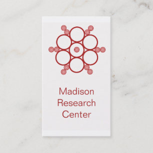 Visite Le mod entoure le carte de visite, rouge