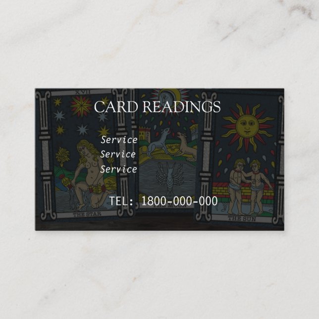 VISITE LECTURE DE TAROT CARTE MODIFIABLE (Devant)