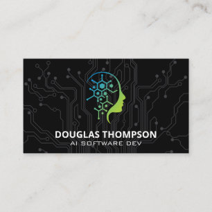 Visite Logo de la technologie AI   Carte de circuit