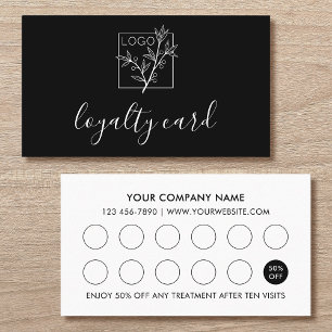 Visite Logo d'entreprise moderne de carte de fidélité 10 