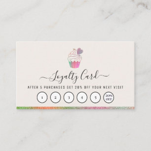Visite logo personnalisé boulangerie carte de fidélité pr